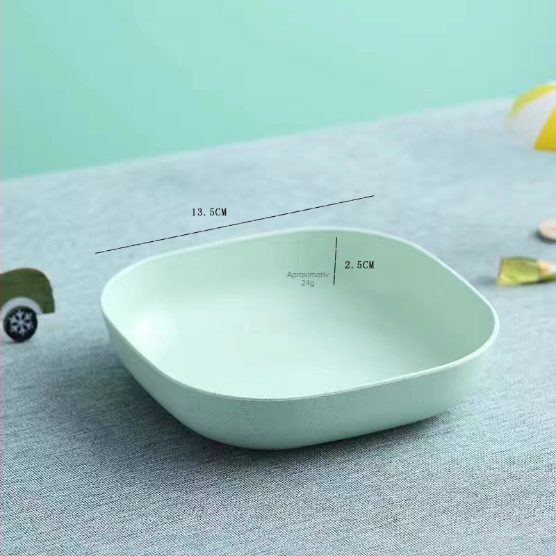 Farfurie din plastic pentru gustări, formă neregulată, model solid, stil modern minimalist; potrivită pentru mâncare, cafea, ceai