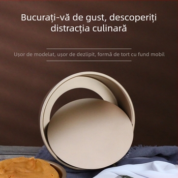 Formă rotundă pentru chec chiffon cu fund detașabil, din oțel carbon, antiaderent, mai multe dimensiuni