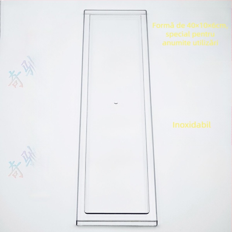 Formă dreptunghiulară din oțel inoxidabil cu capac, pentru tiramisu mousse cheesecake