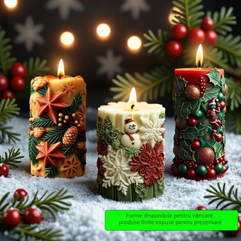 Dili matriță pentru lumânări din silicon, formă neregulară, Opp bag ambalaj