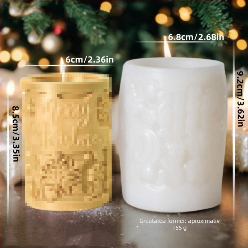 Dili matriță pentru lumânări din silicon, formă neregulară, Opp bag ambalaj