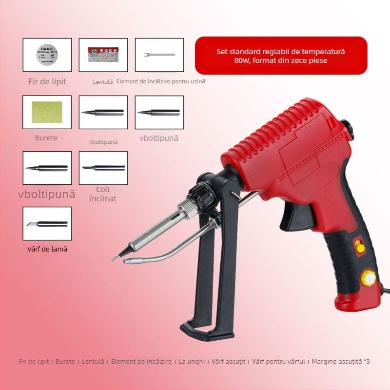 Set de lipit manual cu încălzire internă, putere mare și reglare a temperaturii