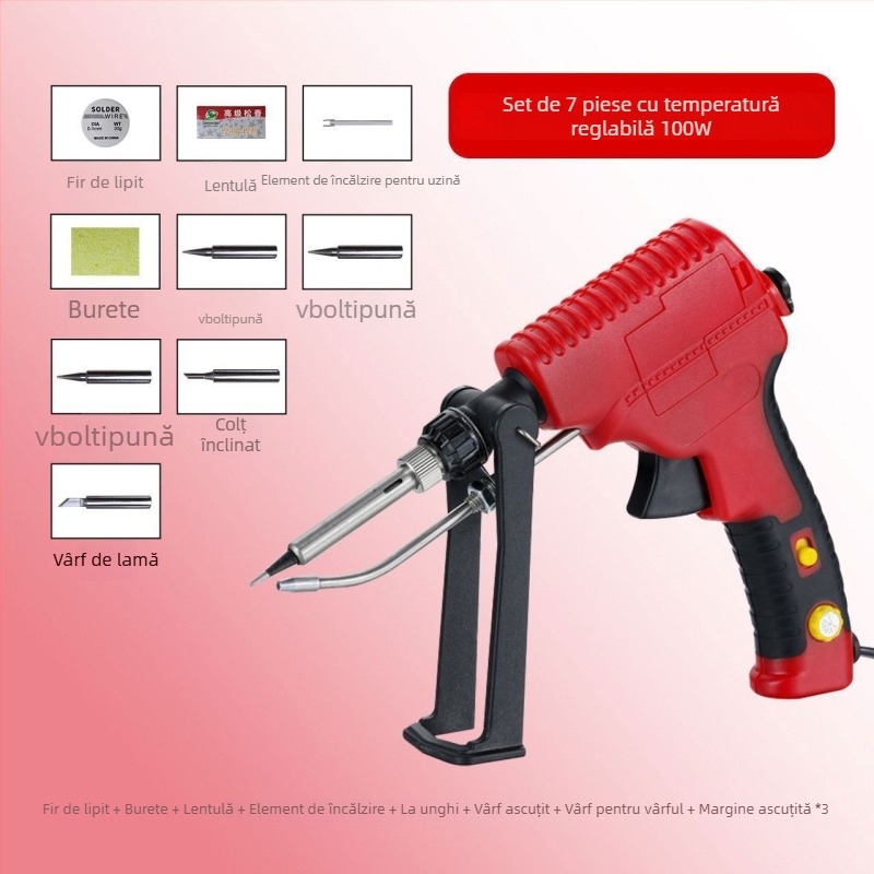Set de lipit manual cu încălzire internă, putere mare și reglare a temperaturii