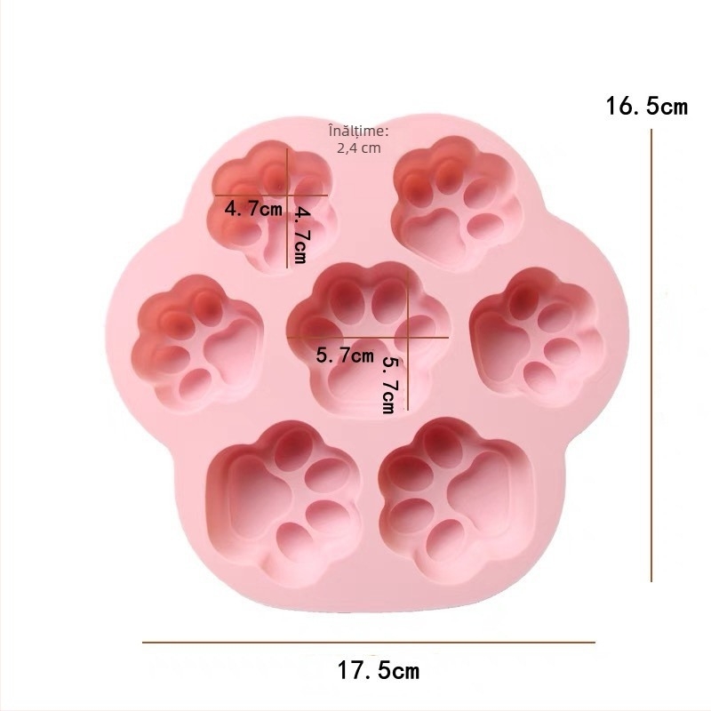 Formă din silicon cu 6 cavități în formă de iepuraș pentru budincă și jeleu – silicon alimentar, pentru coacere