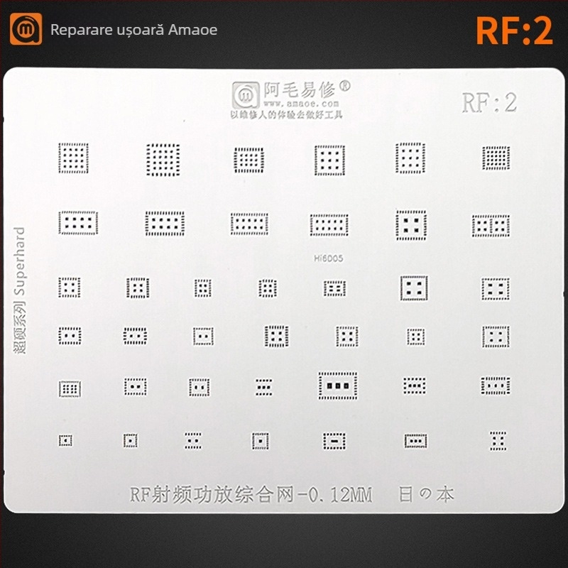 MQ3 Plasă de oțel placată cu staniu - Compatibilă cu Snapdragon 865, SM8250, SM7150, SM6150, MT6885Z