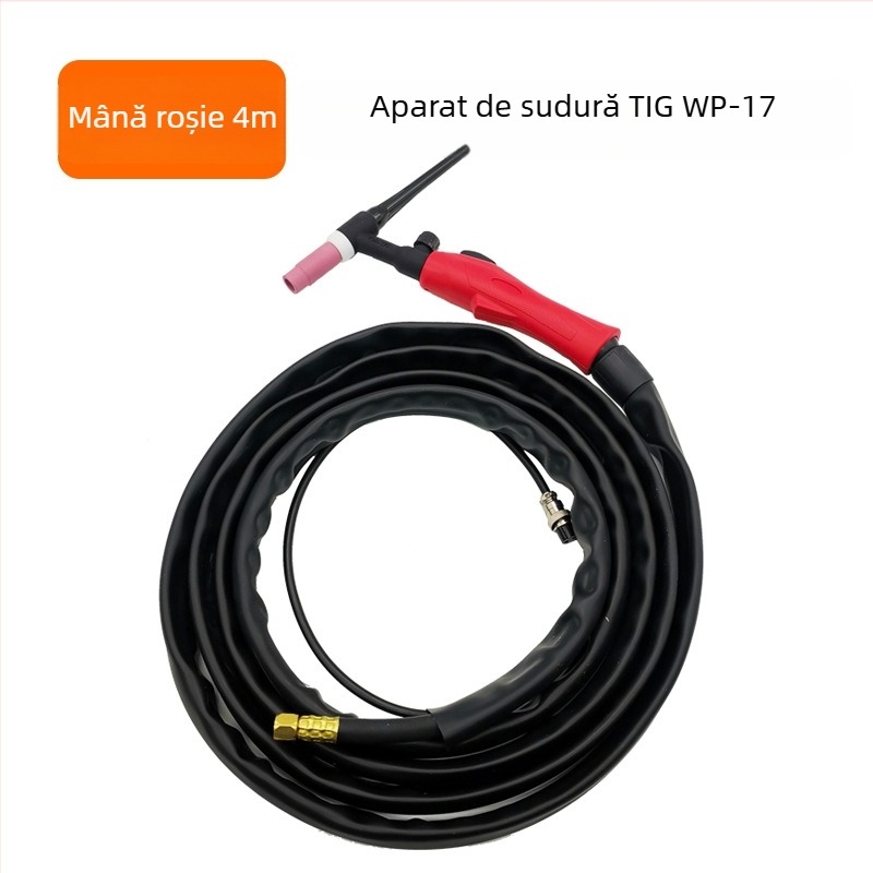 WP17 pistolă de sudură cu arc argon WP17 - sistem integrat gaz-electric, mâner TIG180 răcit cu aer