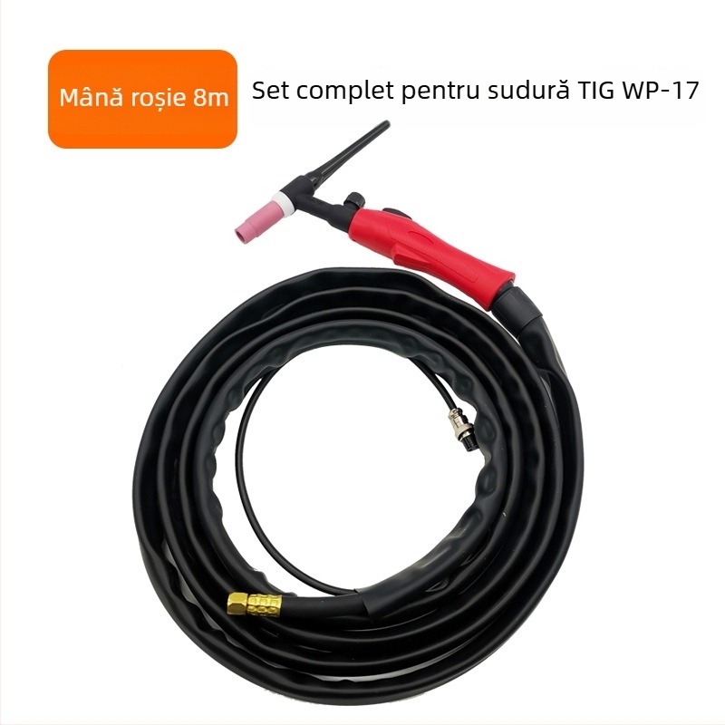 WP17 pistolă de sudură cu arc argon WP17 - sistem integrat gaz-electric, mâner TIG180 răcit cu aer