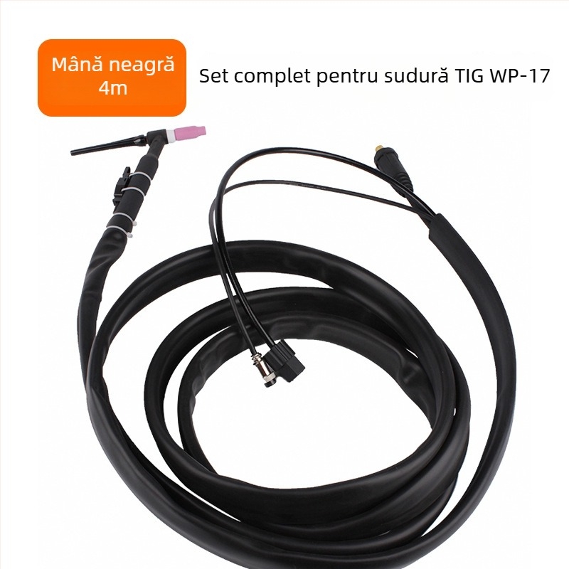 WP17 pistolă de sudură cu arc argon WP17 - sistem integrat gaz-electric, mâner TIG180 răcit cu aer