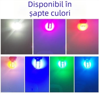 LED T10 Insert Bubble Lampa indicator lată pentru camioane, 12-24V, 3W, 0.2A, iluminare interioară la drum și iluminare a plăcii de înmatriculare