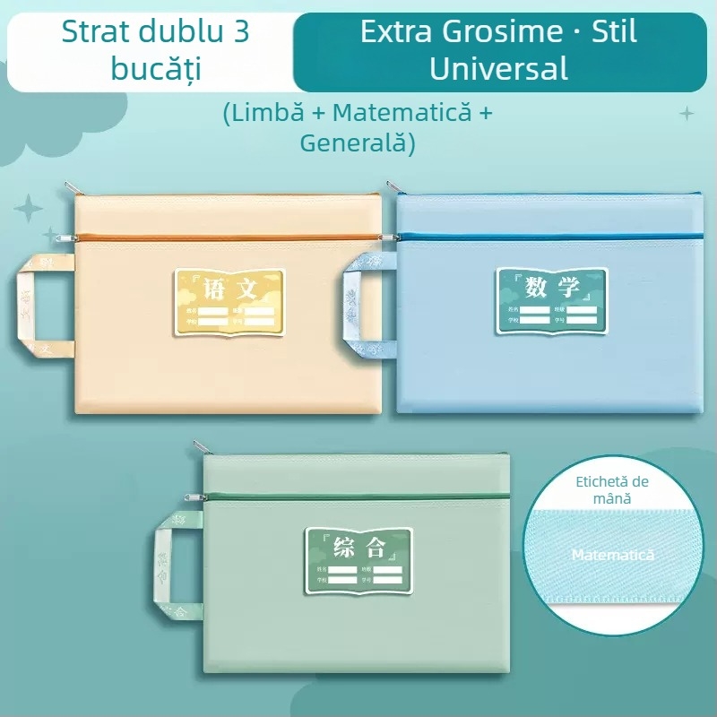 Sac de teme din material Oxford cu fermoar