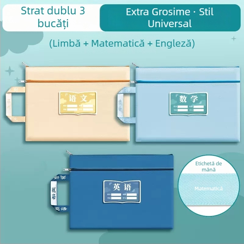 Sac de teme din material Oxford cu fermoar