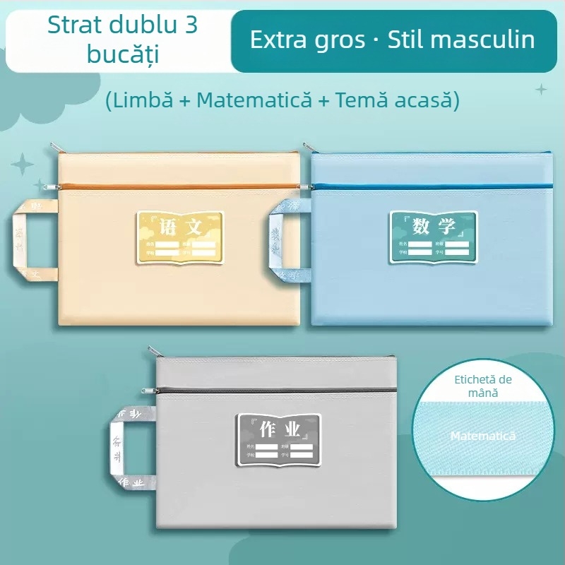 Sac de teme din material Oxford cu fermoar