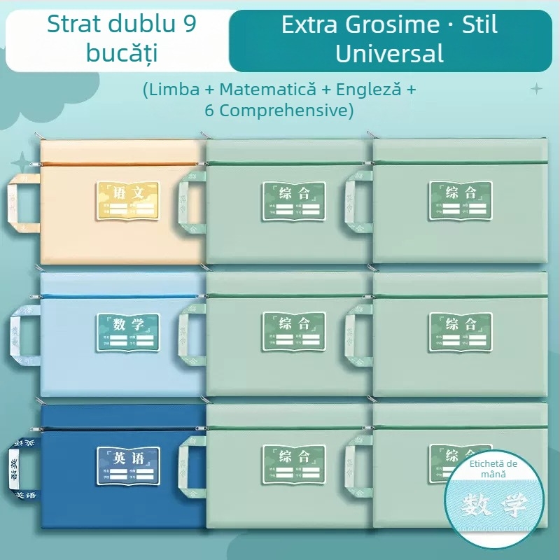 Sac de teme din material Oxford cu fermoar