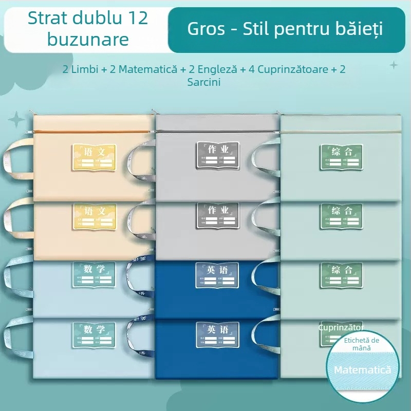 Sac de teme din material Oxford cu fermoar