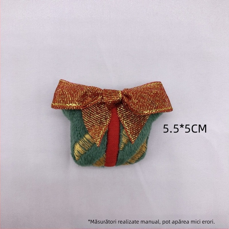 Broșă din pluș PP bumbac, serie de Crăciun, personaje de desene animate, decor pentru pantofi și șosete