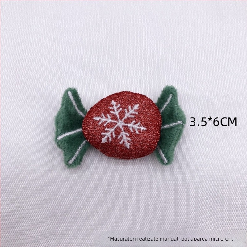 Broșă din pluș PP bumbac, serie de Crăciun, personaje de desene animate, decor pentru pantofi și șosete