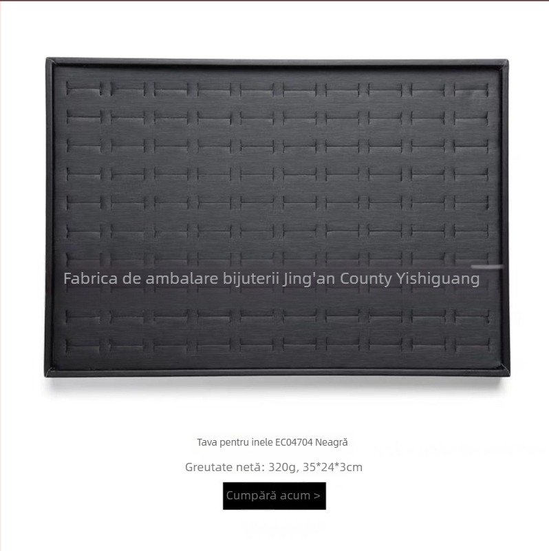 Suport pentru bijuterii din piele și placă de lemn, formă pătrată, într-o singură piesă, cu tehnică de îmbinare splicing, un singur strat