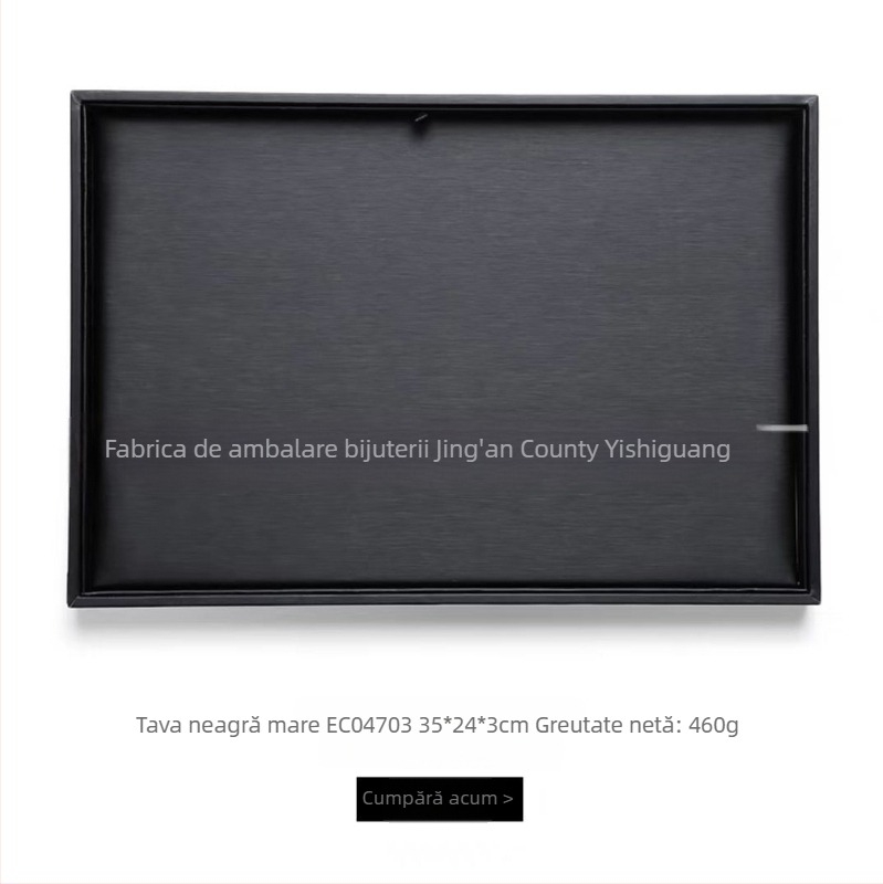 Suport pentru bijuterii din piele și placă de lemn, formă pătrată, într-o singură piesă, cu tehnică de îmbinare splicing, un singur strat