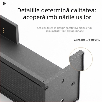 Mâner pentru ușă de dulap, din aliaj de aluminiu, placare electroplatinată, stil lux lejer, model designer