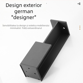 Mâner pentru ușă de dulap, din aliaj de aluminiu, placare electroplatinată, stil lux lejer, model designer