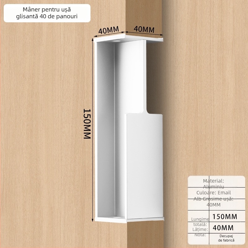 Mâner pentru ușă de dulap, din aliaj de aluminiu, placare electroplatinată, stil lux lejer, model designer