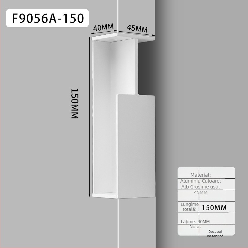 Mâner pentru ușă de dulap, din aliaj de aluminiu, placare electroplatinată, stil lux lejer, model designer