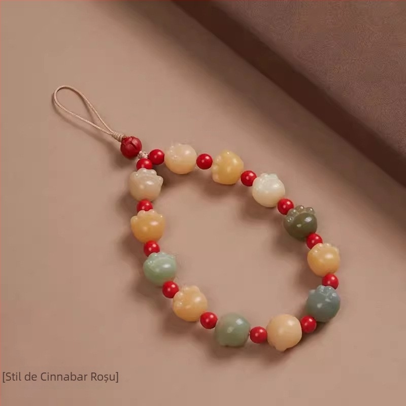 Pandantiv Bodhi pentru telefon – țesut, formă de animal, curea decorativă pentru telefon