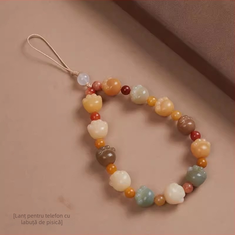 Pandantiv Bodhi pentru telefon – țesut, formă de animal, curea decorativă pentru telefon