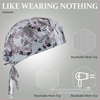 Șapcă sport și eșarfă pentru cap, unisex adulți, poliester, imprimeu, utilizare în exterior