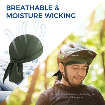 Șapcă sport și eșarfă pentru cap, unisex adulți, poliester, imprimeu, utilizare în exterior