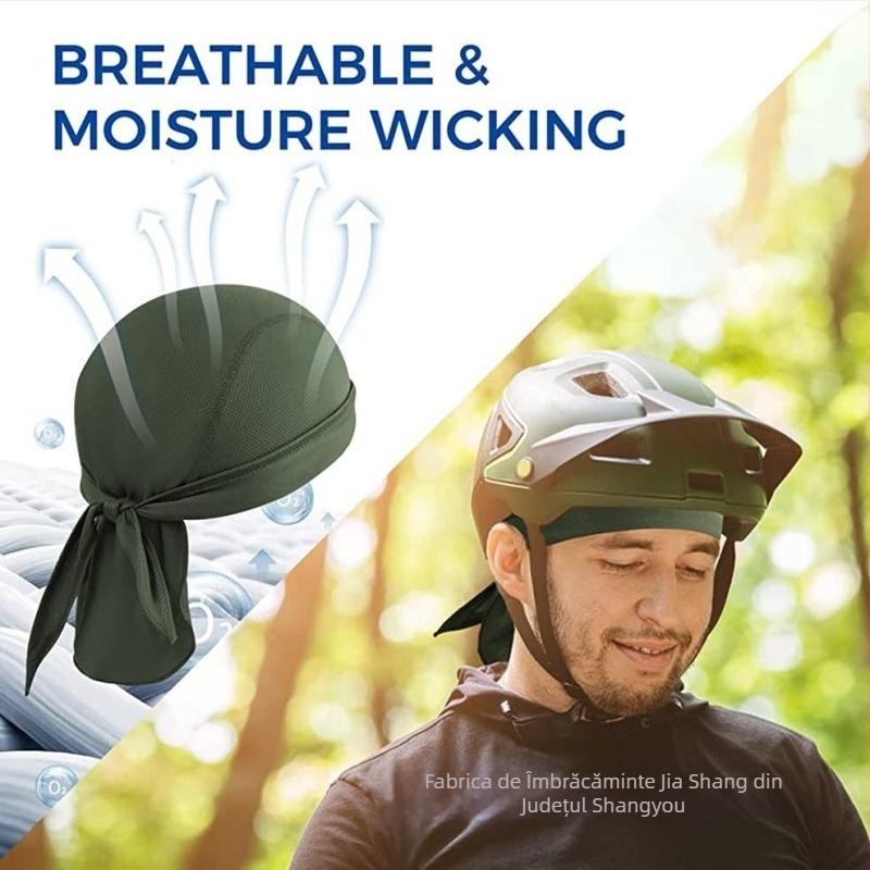 Șapcă sport și eșarfă pentru cap, unisex adulți, poliester, imprimeu, utilizare în exterior