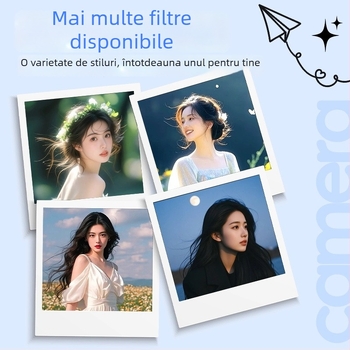 Cameră digitală inteligentă cu capac glisant, înregistrare 4K, senzor CMOS de 20 MP, zoom optic 16x, ecran LCD 2,8 inch