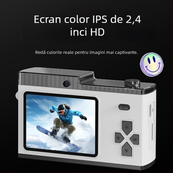 Cameră digitală WiFi Y5 cu 24MP+, zoom optic 8x, ecran LCD de 2,4 inch, stabilizare imagine
