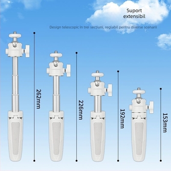 Mini trepied extensibil din aliaj pentru telefon mobil și cameră fără oglindă, de birou