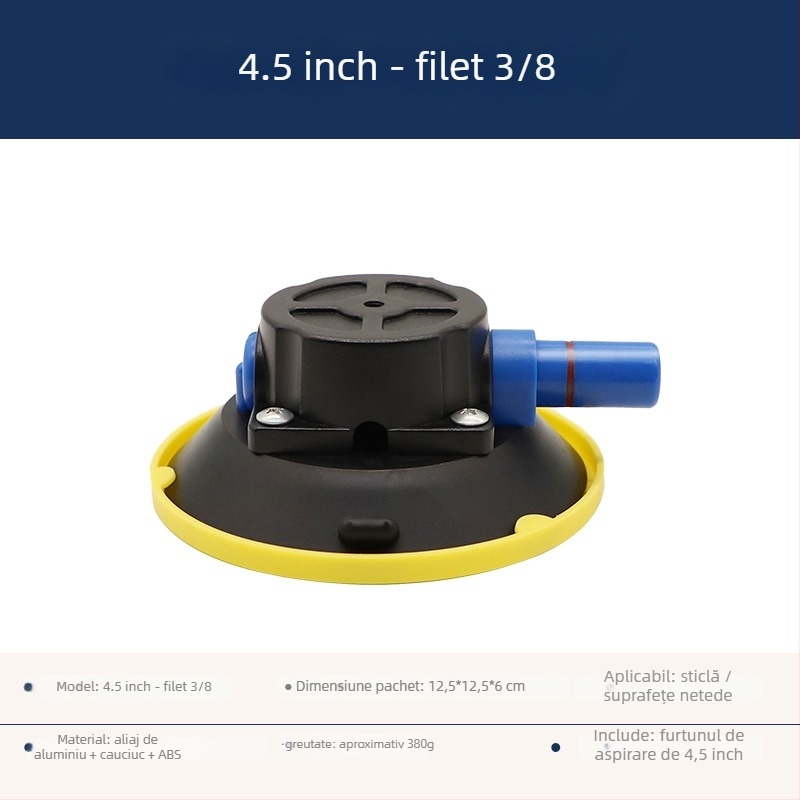 Cupă de aspirație cu pompă manuală pentru camere de acțiune și camere foto, construcție din cauciuc și metal, imprimare logo disponibilă, garanție națională