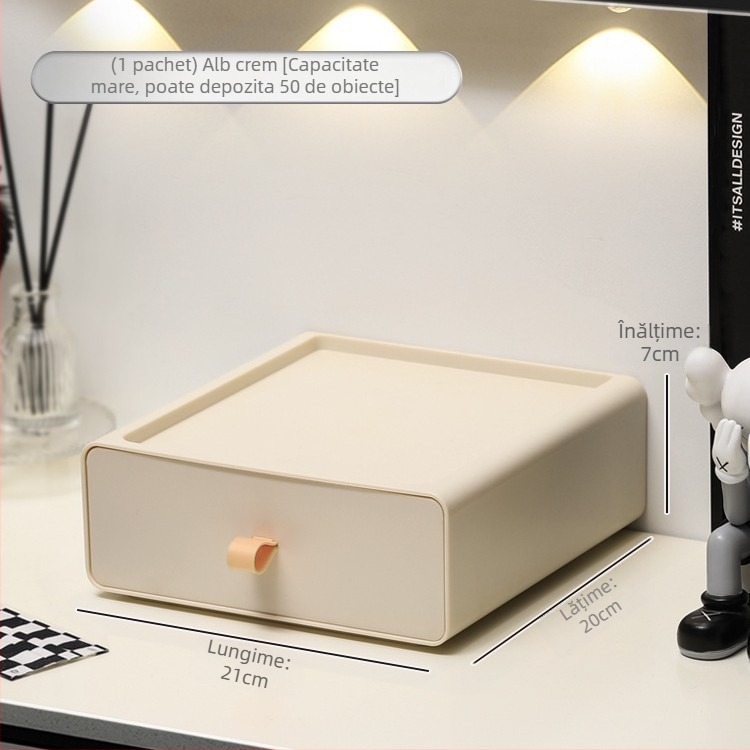 Suport pentru monitor de birou cu platformă înălțată și raft de depozitare pentru tastatură, în două niveluri; din plastic; montaj pe birou; 2 niveluri; pentru machiaj, birou și dormitor