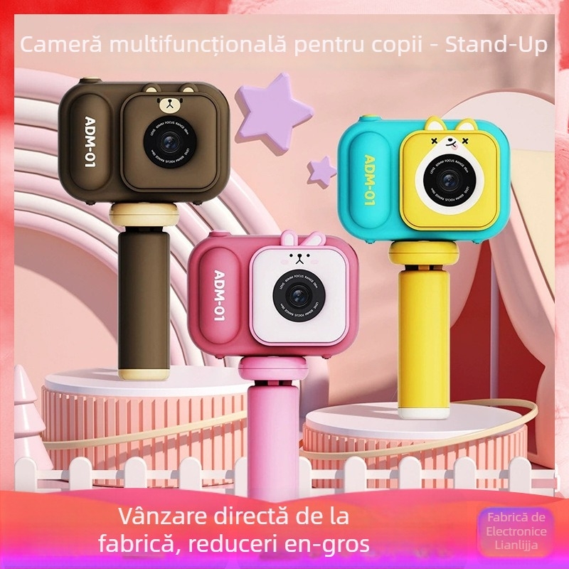 Cameră foto pentru copii S11 – ecran LCD 2.4''; stocare TF card; autonomie baterie 1–3 ore; funcții: video, fotografii, temporizator, jocuri