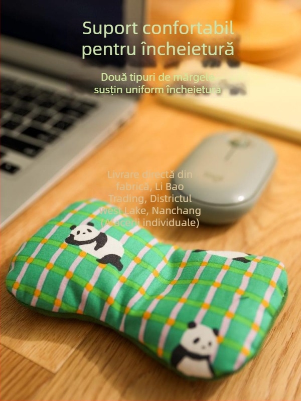 Sprijin pentru încheietură pentru tastatură și mouse, cu design detașabil, din material textil, stil lux ușor