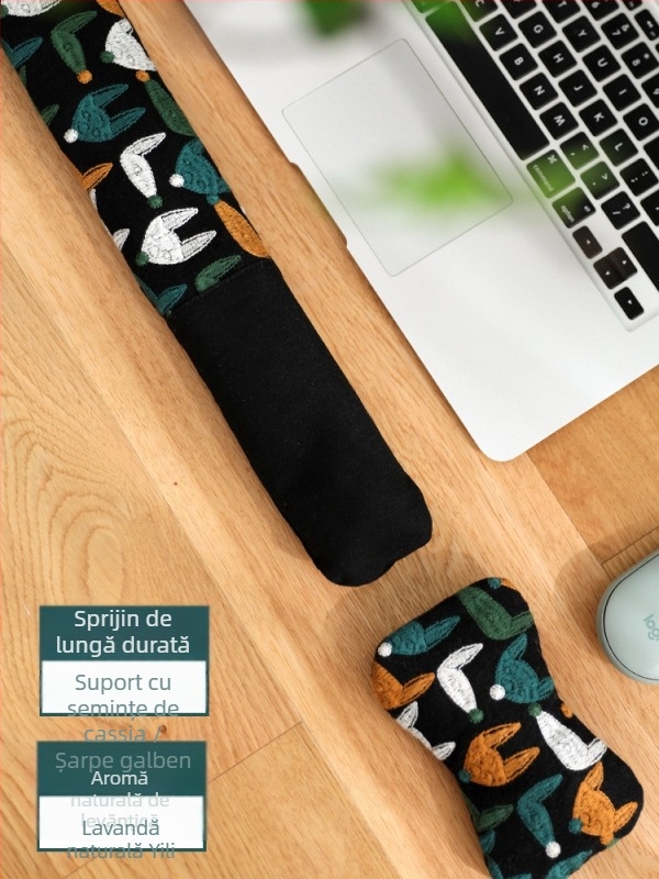Sprijin pentru încheietură pentru tastatură și mouse, cu design detașabil, din material textil, stil lux ușor