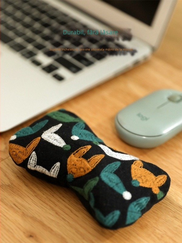 Sprijin pentru încheietură pentru tastatură și mouse, cu design detașabil, din material textil, stil lux ușor