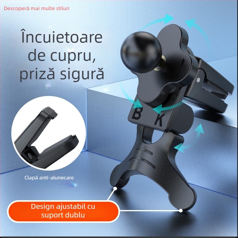 Suport de încărcare wireless pentru ventilarea mașinii – Z701, bază rotativă orizontală și verticală (Model: Z701; Material: metal și plastic; Montaj: clip pentru ventilarea mașinii; Compatibilitate: universală)