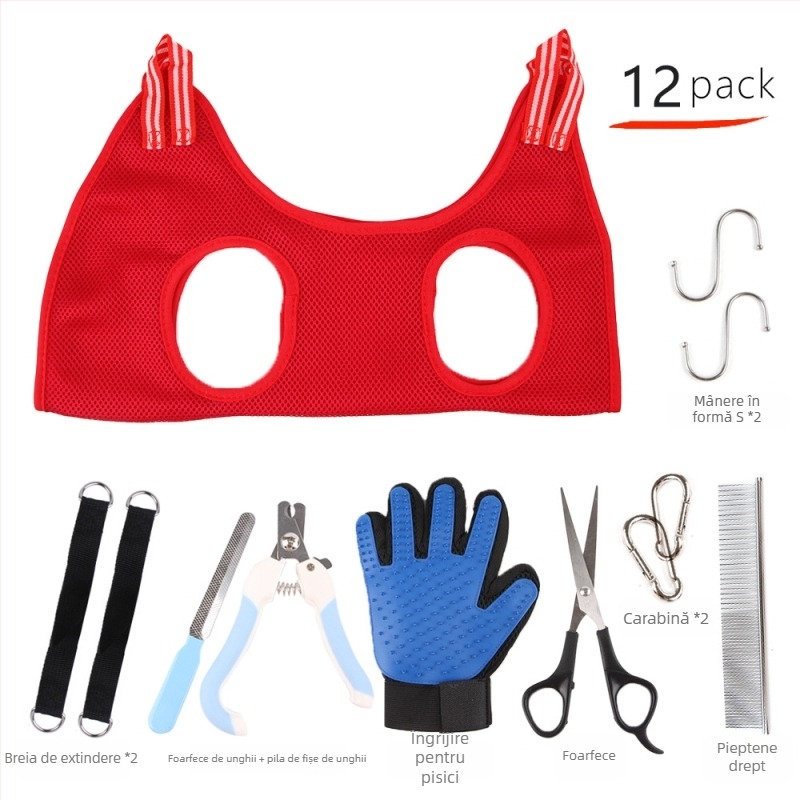 Hamac de îngrijire pentru animale de companie pentru pisici și câini — material poliester, marcă Pet taro, nu este importat