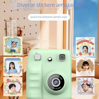 Cameră instantanee portabilă cu imprimantă termică, modelul A29s, ecran LCD de 2,4 inch, stocare pe card SD, autonomie baterie 1-2 ore