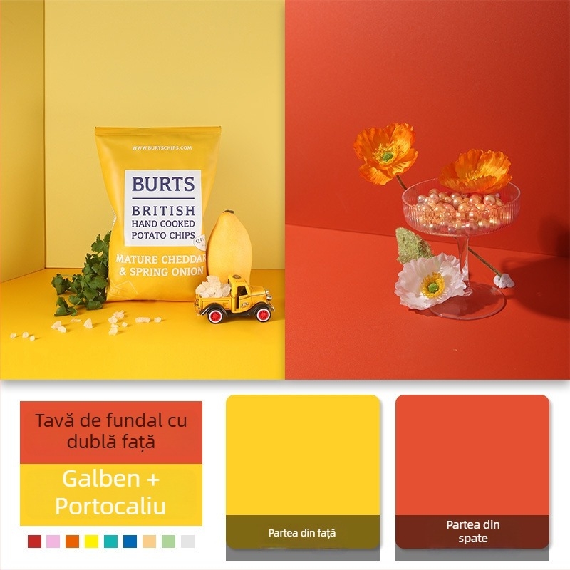 Panou de fundal pentru fotografiere, dublu față, suprafață mată ne-reflectivă, material: Chevron board, greutate 0,8 kg