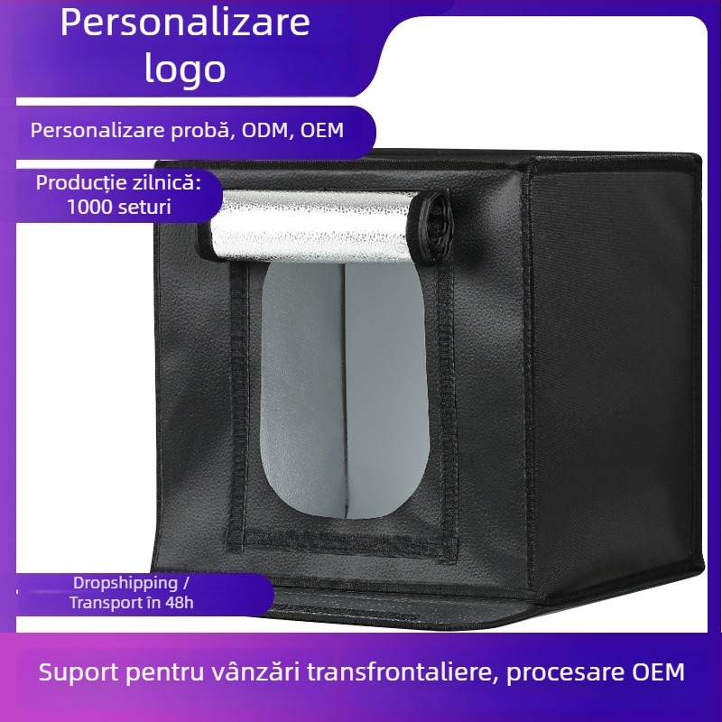 DY Mini Studio LED pentru fotografie, cutie de iluminat cu material textil difuz, pentru fotografie personală, model 40/50/60/70