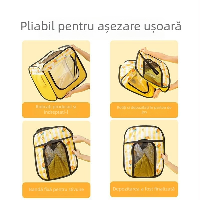 Cutie compactă de uscare pentru animale de companie, uscător mic și pungă de uscare pentru pisici și câini, uscare după baie