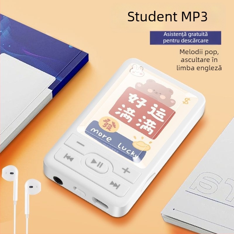 Player MP3 portabil pentru studenți, player de muzică compact, fără înregistrare video