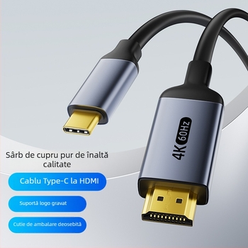 Cablu adaptor Type-C la HDMI, 4K60Hz, interfață HDMI, OEM disponibil
