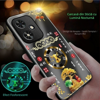 Husa pentru telefon Honor 400 - Husa din sticla luminoasă, finisaj mat, acoperire completă, anti-cadere