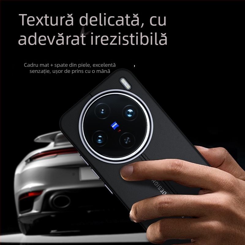Husă de telefon Vivo X200 Ultra cu textură de piele și prindere magnetică (Material: TPU + piele PU; Proces: presare la cald; Compatibilitate: Vivo X200 Ultra; Protecție împotriva căderilor; Anti-amprente)